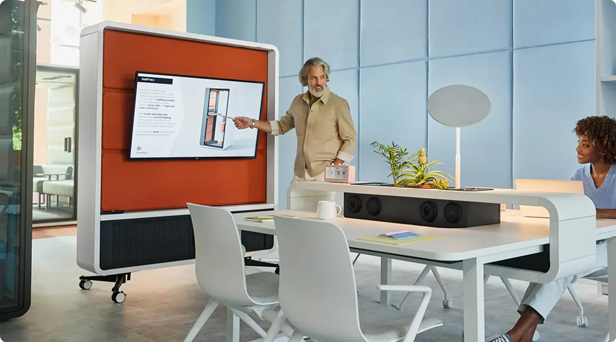 HushWall configurable mobile wall for the office
