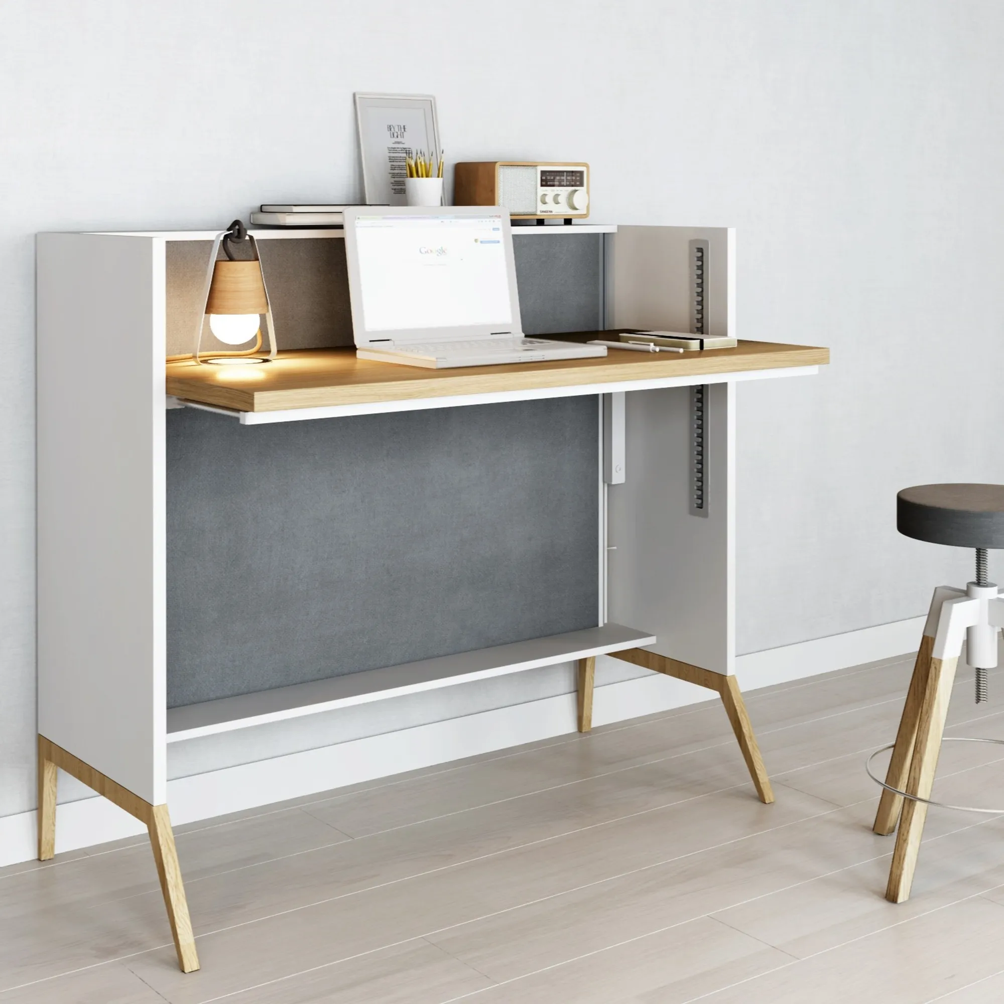 Mikomax Nest zit-sta-bureau bureau thuiswerkplek