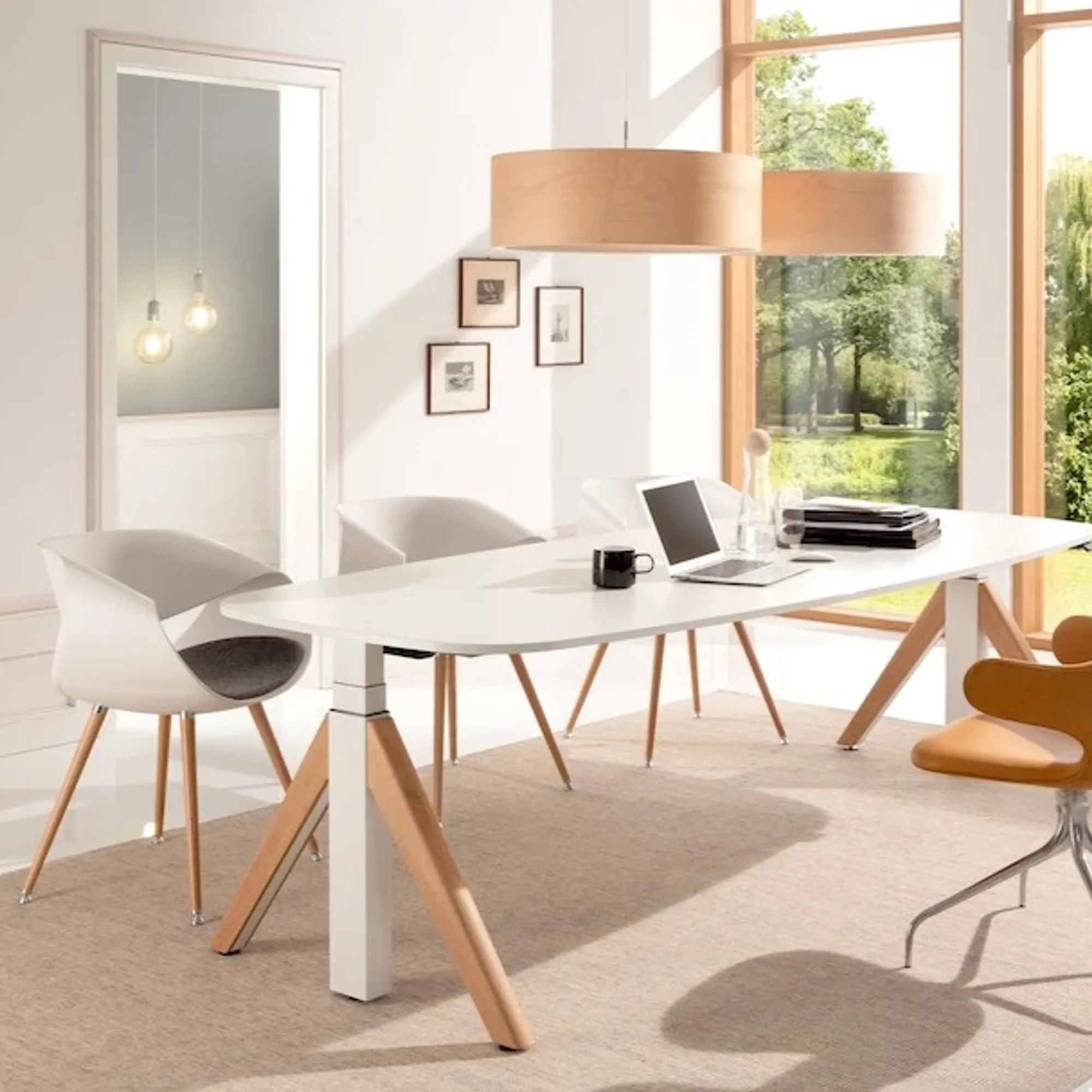 Wini bureau hout zit sta bureau