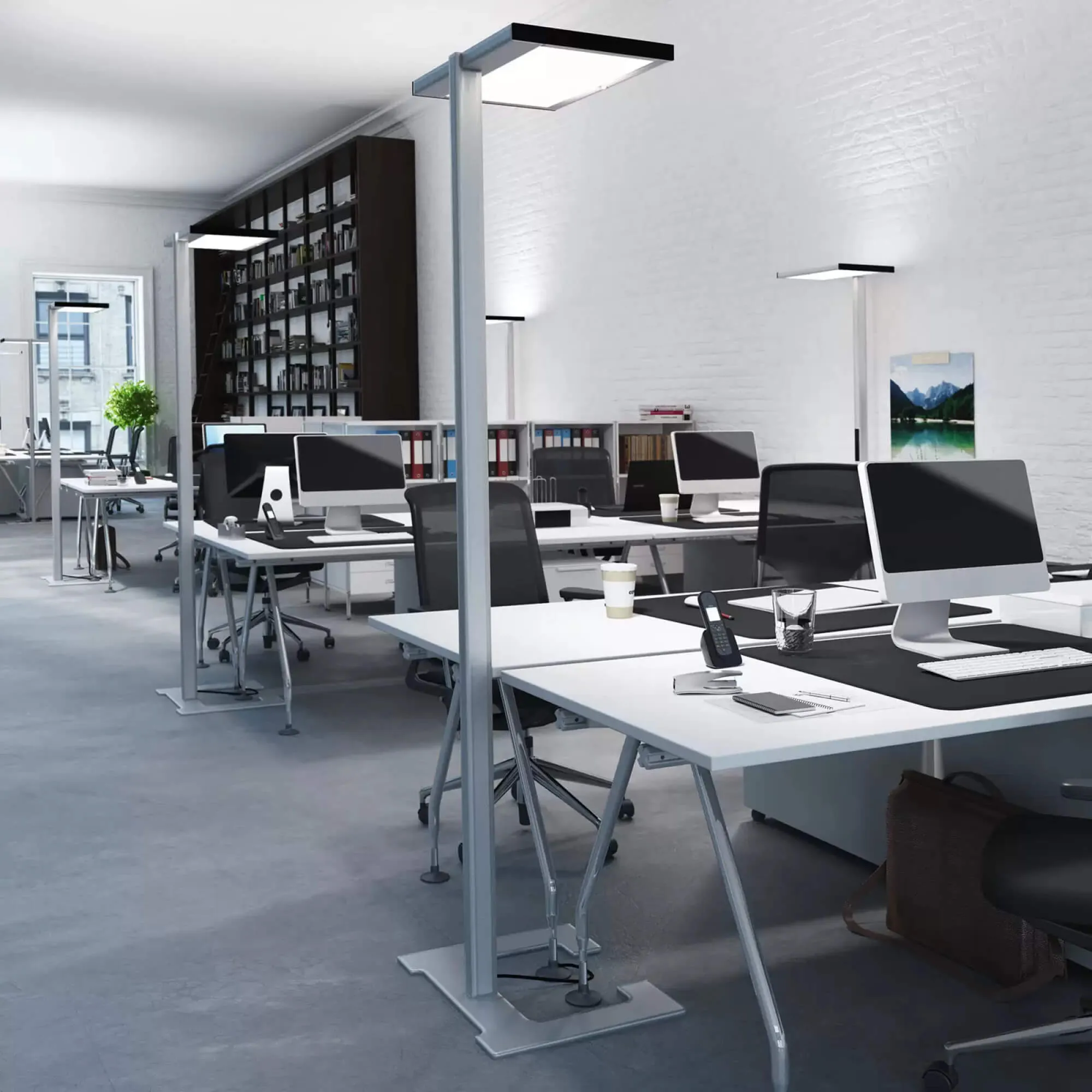 kantoor inrichting werkplek verlichting luctra werkplekverlichting