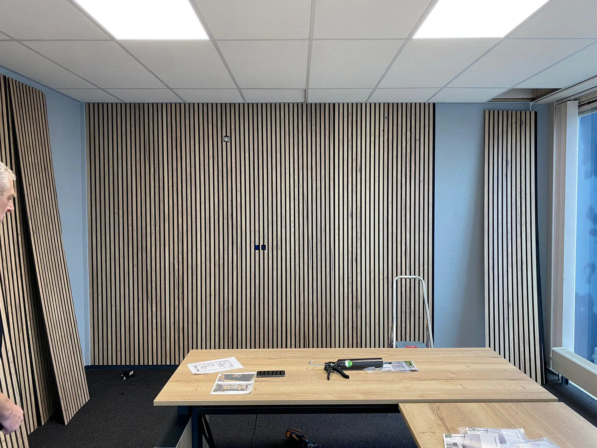 akoestische panelen kantoorinrichting Kokall akoestische wanden palmberg bureau
