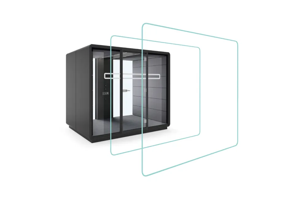 TOC vergadercabines mikomax meet large tot 8 personen met tafel