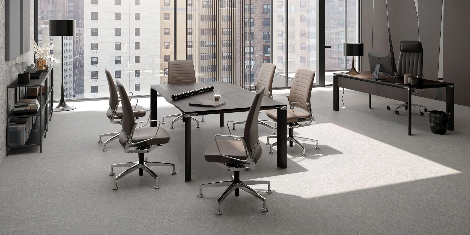 Vergadertafel Palma Bureau Fineer Wengé Vergadertafel Palma Bureau Fineer Wengé