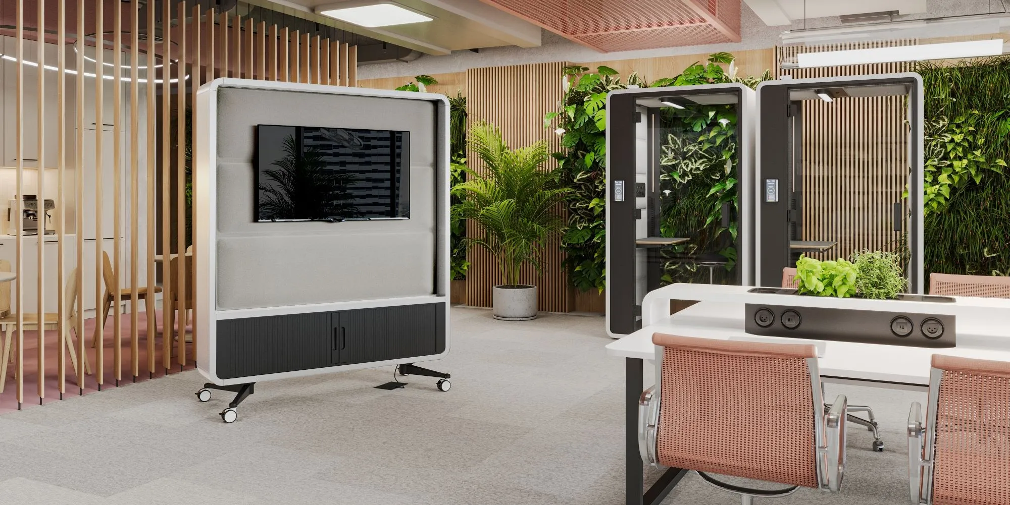 Hushoffice-hushWall-mobile-media-wall-for-office-hushspot-hushfree Hushoffice-hushWall-mobile-media-wall-for-office-hushspot-hushfree