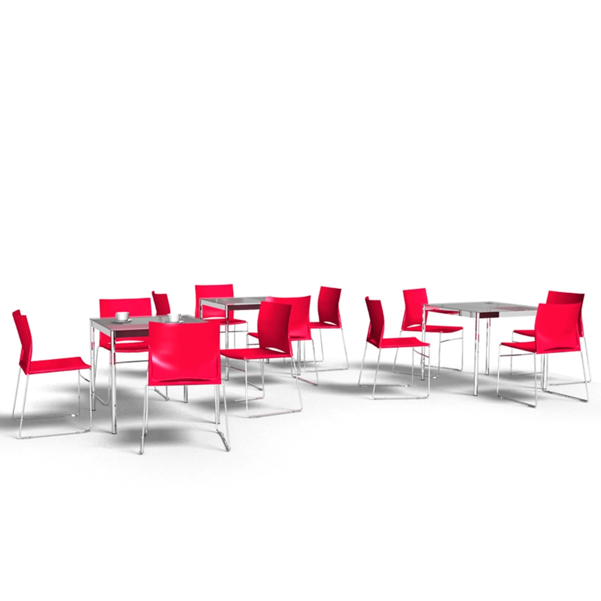 Viasit System4 Tisch-Ambiente kantinetafels